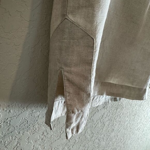 J. Crew Linen Button-Up Shirt in Tan - Picture 10 of 12